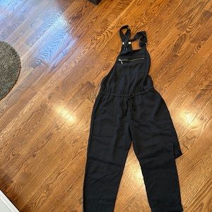 Black Lovestitch jumper with gathered waist